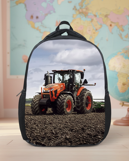 12-inch-farm-tractor-print-children-school-bags-boys-girls-kindergarten-backpack-baby-toddler-bags-kids-book-bag-gift-1 - lifestyle