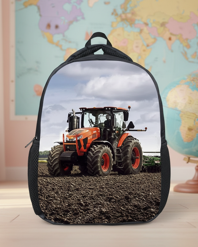 12-inch-farm-tractor-print-children-school-bags-boys-girls-kindergarten-backpack-baby-toddler-bags-kids-book-bag-gift-1 - lifestyle