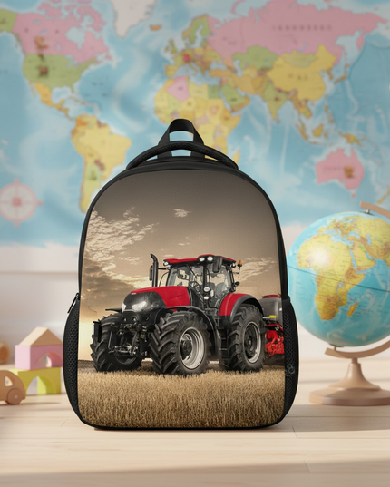 12-inch-farm-tractor-print-children-school-bags-boys-girls-kindergarten-backpack-baby-toddler-bags-kids-book-bag-gift-3 - lifestyle