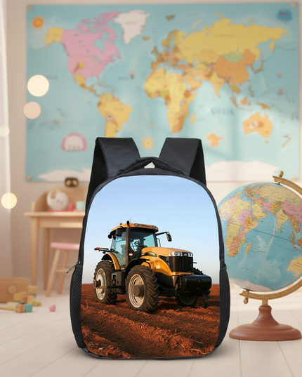 12-inch-farm-tractor-print-children-school-bags-boys-girls-kindergarten-backpack-baby-toddler-bags-kids-book-bag-gift-4 - lifestyle