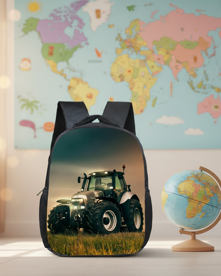 12-inch-farm-tractor-print-children-school-bags-boys-girls-kindergarten-backpack-baby-toddler-bags-kids-book-bag-gift-5 - lifestyle