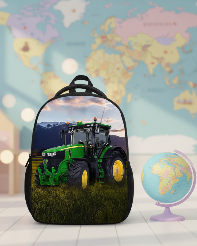 12-inch-farm-tractor-print-children-school-bags-boys-girls-kindergarten-backpack-baby-toddler-bags-kids-book-bag-gift-6 - lifestyle