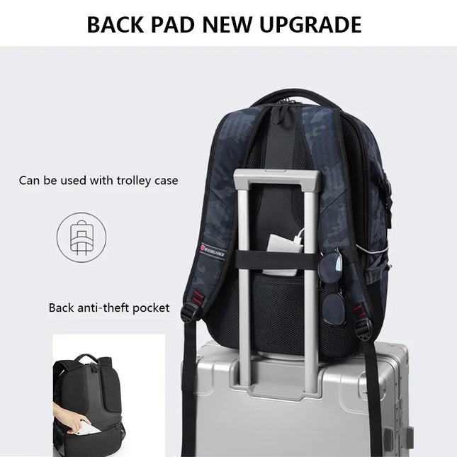 Dunkelblauer Tarnmuster Rucksack Grundschule - Oxford