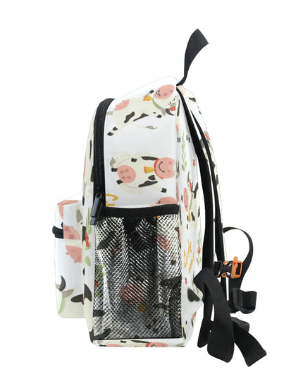 Blau Rucksack Kita-Kinder - Wasserdicht & Niedliches Kuh-Motiv