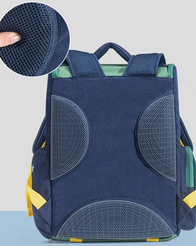 Grüner Rucksack Schulkinder - wasserdicht & ergonomisch