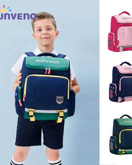 Grüner Rucksack Schulkinder - wasserdicht & ergonomisch