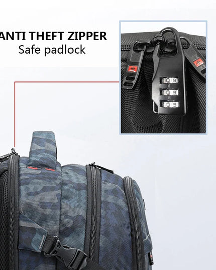 Dunkelblauer Tarnmuster Rucksack Grundschule - Oxford