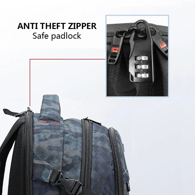 Dunkelblauer Tarnmuster Rucksack Grundschule - Oxford