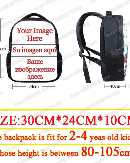 Bunt Rucksack Jungen - mit starkem Bagger-Motiv