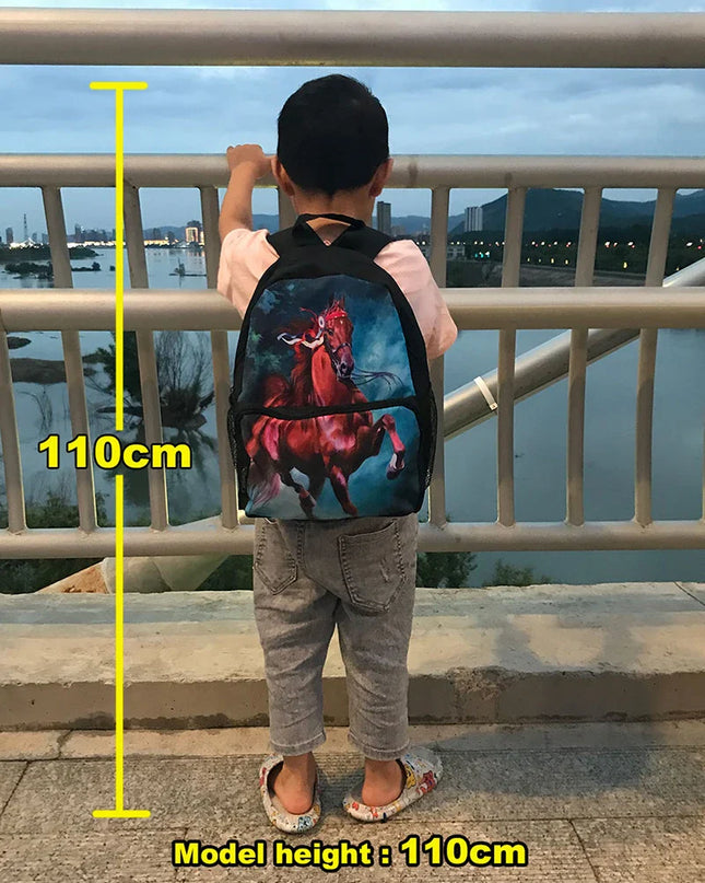 Rucksack für Grundschule - Blau, Baustellenfahrzeuge
