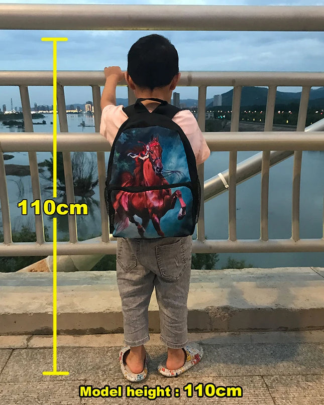 Weißer Rucksack Fahrzeuge Grundschule - Polyester, Kinder