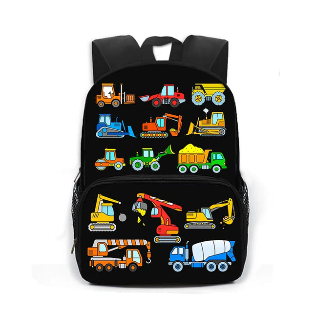 Bunter Rucksack Grundschule - Mit lustigen Fahrzeugen