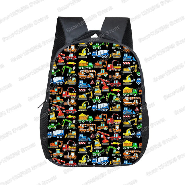 Bunter Rucksack Jungen - Für kleine Fahrzeug-Helden