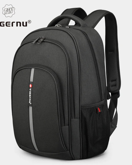 Schwarz Rucksack Herren - Diebstahlschutz Laptopfach