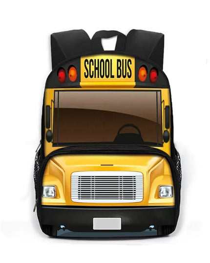 Gelber Rucksack Schulbus Grundschule - Polyester Schulranzen