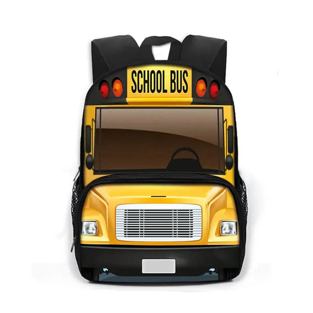 Gelber Rucksack Schulbus Grundschule - Polyester Schulranzen