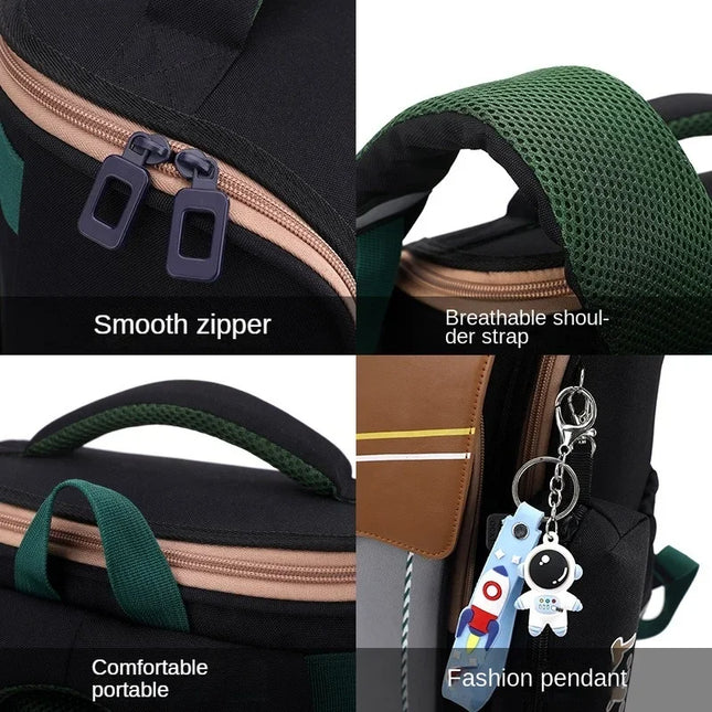 Lila Rucksack Mädchen Astronaut - Wasserdichtes Nylon