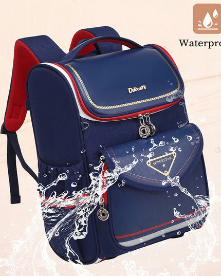 lila rucksack mit wellenkanten grundschule - reflektierend