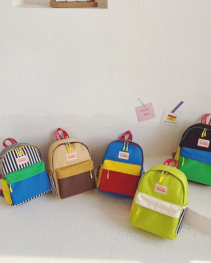 Limettengrüner Rucksack Mädchen - Bunt & Fröhlich aus Canvas