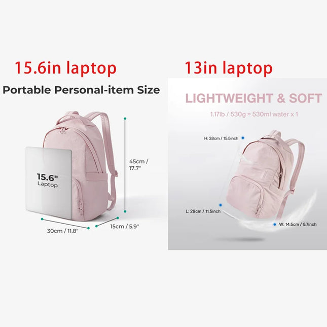 Rosa Rucksack Grundschule - Leicht & Bambusbaumwolle