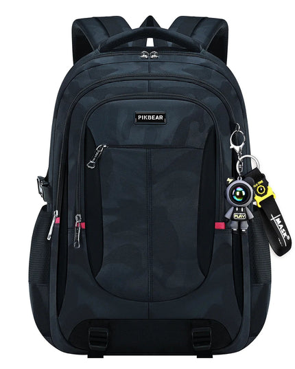 Rucksack dunkelgrau - Nylon Tarnmuster Schüler