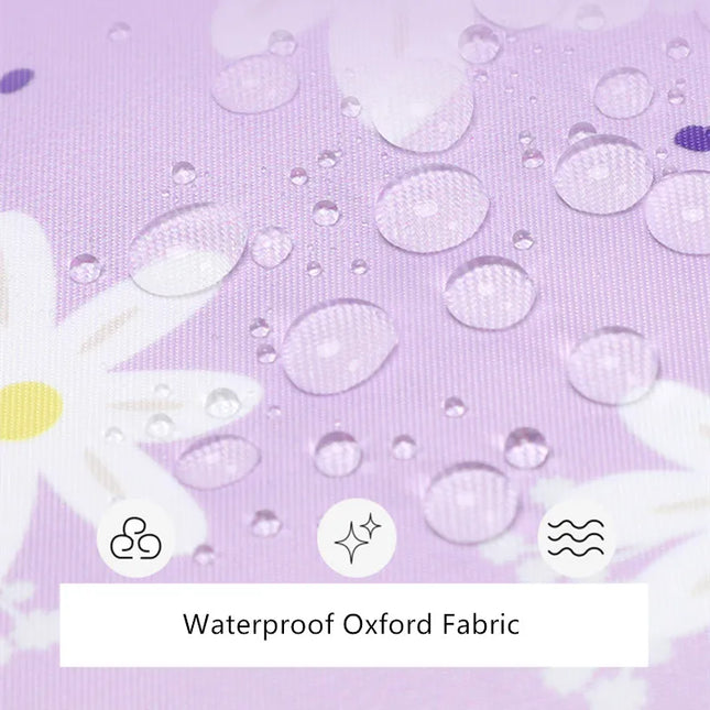 Grauer Rucksack Mädchen Gänseblümchen - Wasserdichtes Oxford