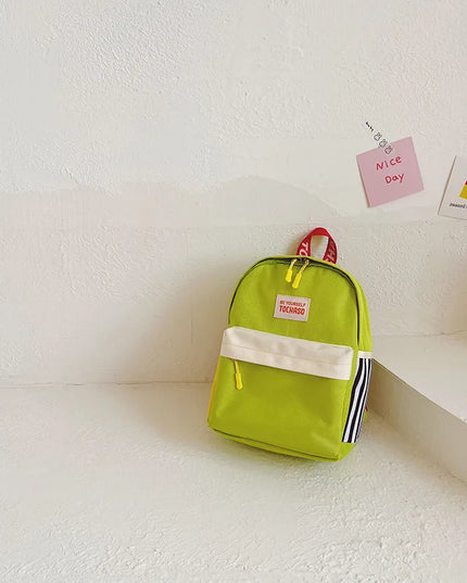 Limettengrüner Rucksack Mädchen - Bunt & Fröhlich aus Canvas