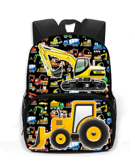 Bunt Rucksack Grundschule - mit coolen Fahrzeug-Prints