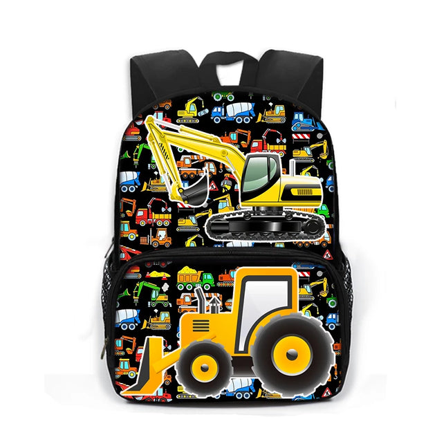 Bunt Rucksack Grundschule - mit coolen Fahrzeug-Prints