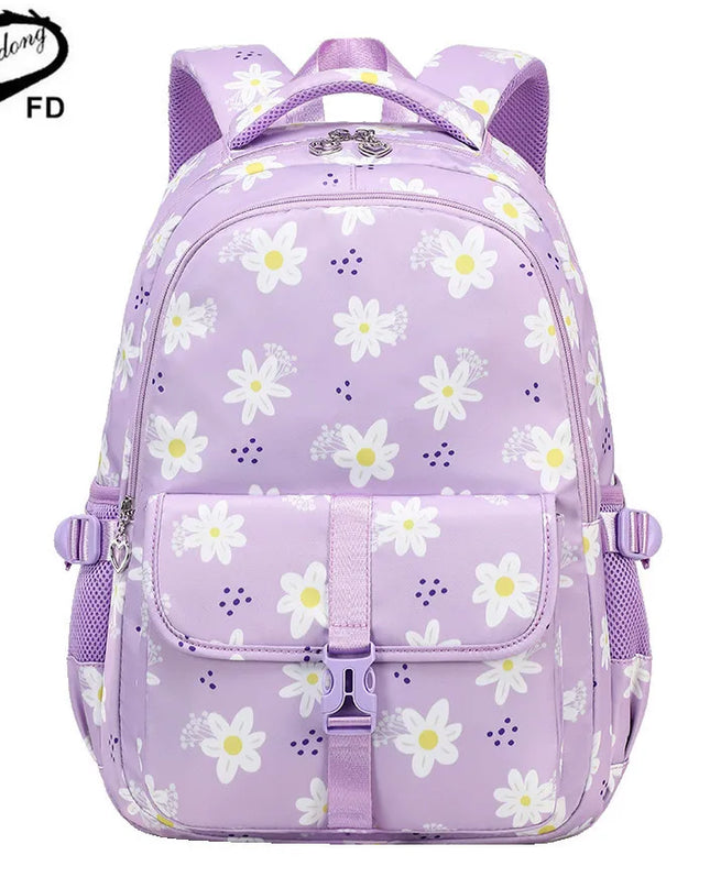 Rosa Rucksack Mädchen Gänseblümchen - Wasserdichtes Nylon