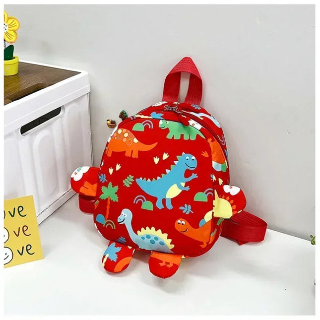 Blauer Rucksack Kinder - Dino-Design & Wasserdicht