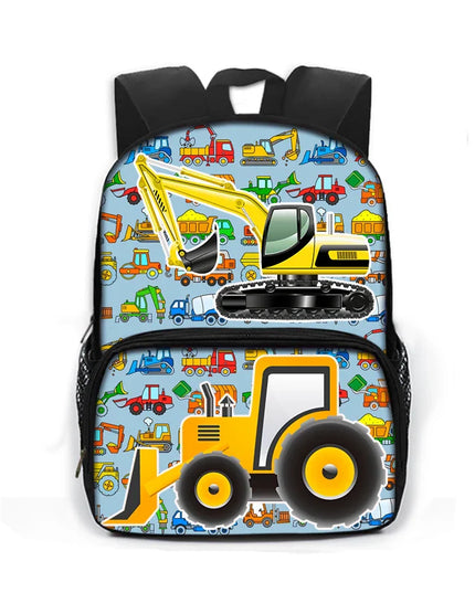 Bunt Rucksack Grundschüler - Mit coolen Fahrzeugen