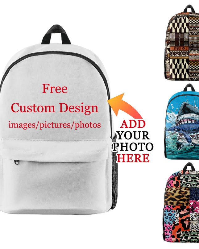 Mädchen Rucksack - Weiß Oxford-Stoff Kompakt