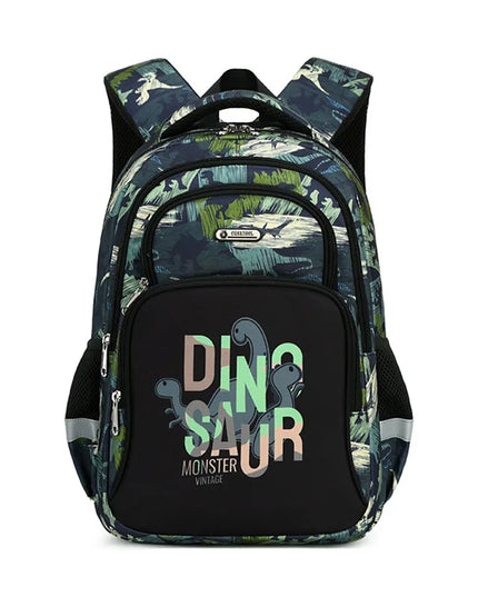 camouflage rucksack kindergarten dinosaurier - reflektierend