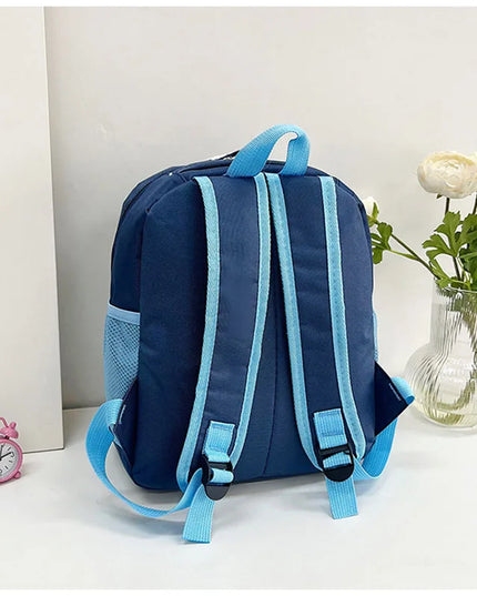 Kindergarten Rucksack Junge - Dunkelblau mit Fahrzeugen