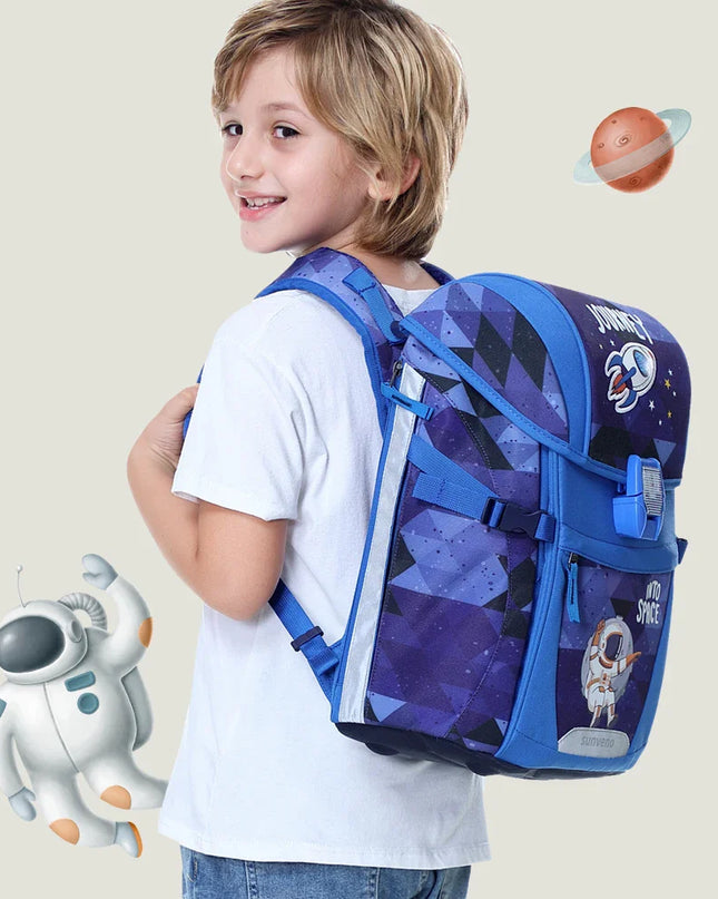 Kindergarten Rucksack Junge Weltraum - Blau Polyester