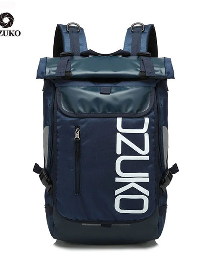 Roter Rucksack Jungen - Aus Oxford-Stoff mit Rollverschluss