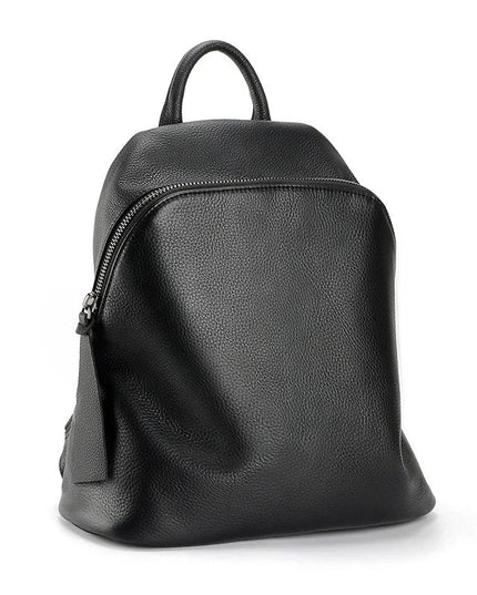 Schwarz Rot Rucksack Damen - Echtleder Vintage