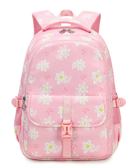 Rosa Rucksack Mädchen Gänseblümchen - Wasserdichtes Nylon