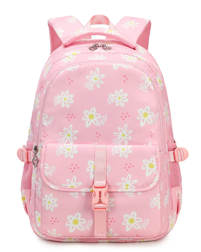 Rosa Rucksack Mädchen Gänseblümchen - Wasserdichtes Nylon