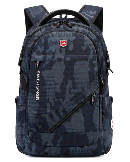 Dunkelblauer Tarnmuster Rucksack Grundschule - Oxford