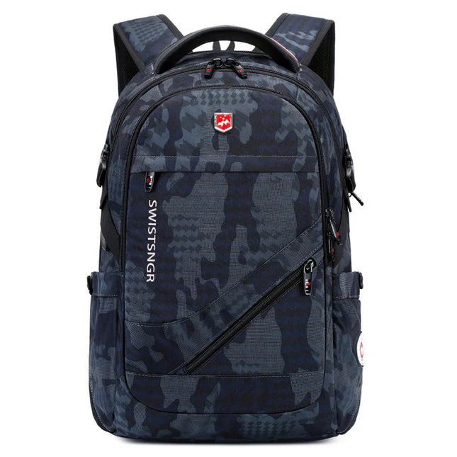Dunkelblauer Tarnmuster Rucksack Grundschule - Oxford