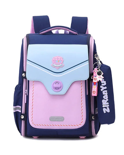 Rucksack Kita Mädchen - Marineblau wasserdicht