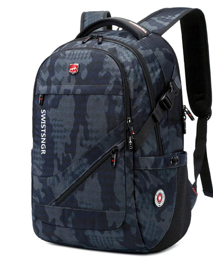 Dunkelblauer Tarnmuster Rucksack Grundschule - Oxford