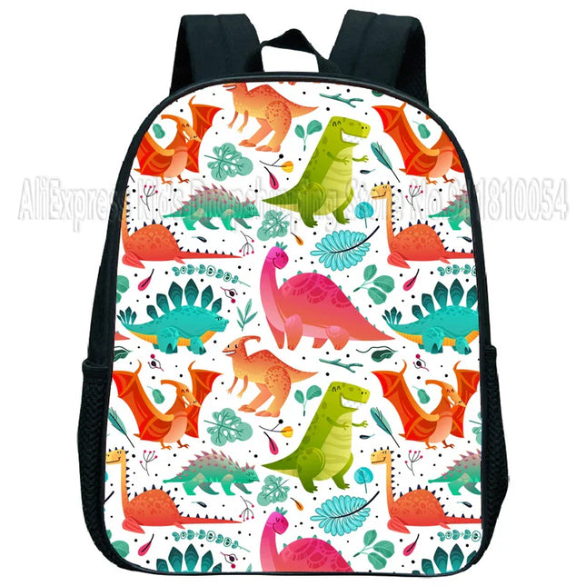 Kita Rucksack ab 1 Jahr - Dinosaurier Muster, wasserdicht