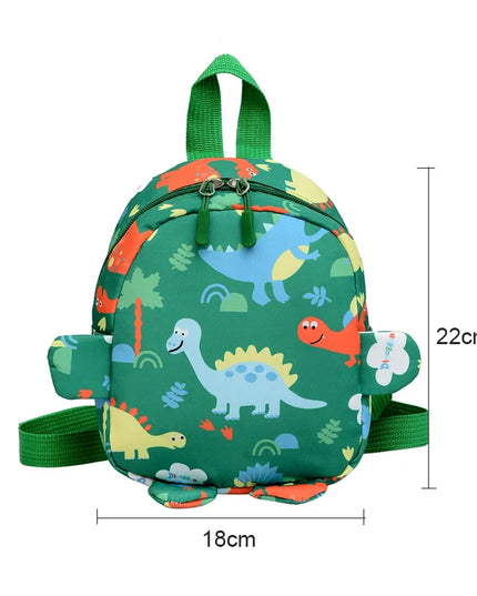 Gelber Kita Rucksack mit Dinosaurier - für Jungen & Mädchen