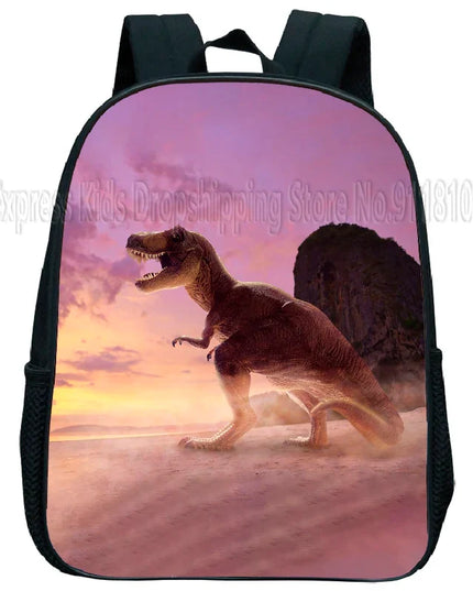 Kita Rucksack mit Dinosaurier Motiv - Wasserdichtes Nylon