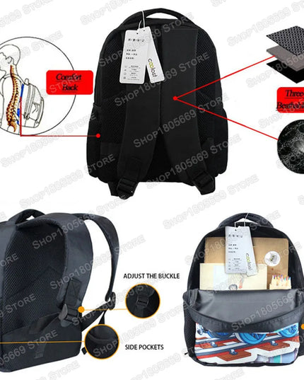 Grüner Rucksack für Jungen - Starker Traktor-Print