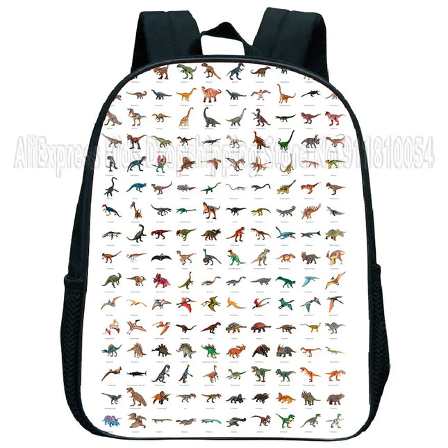 Bunt Rucksack Kita - mit lustigen Cartoon-Dinos
