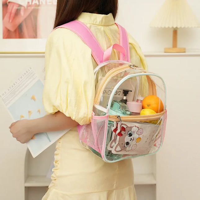 Transparent Rucksack Kinder - Wasserdicht für Strand & Schule